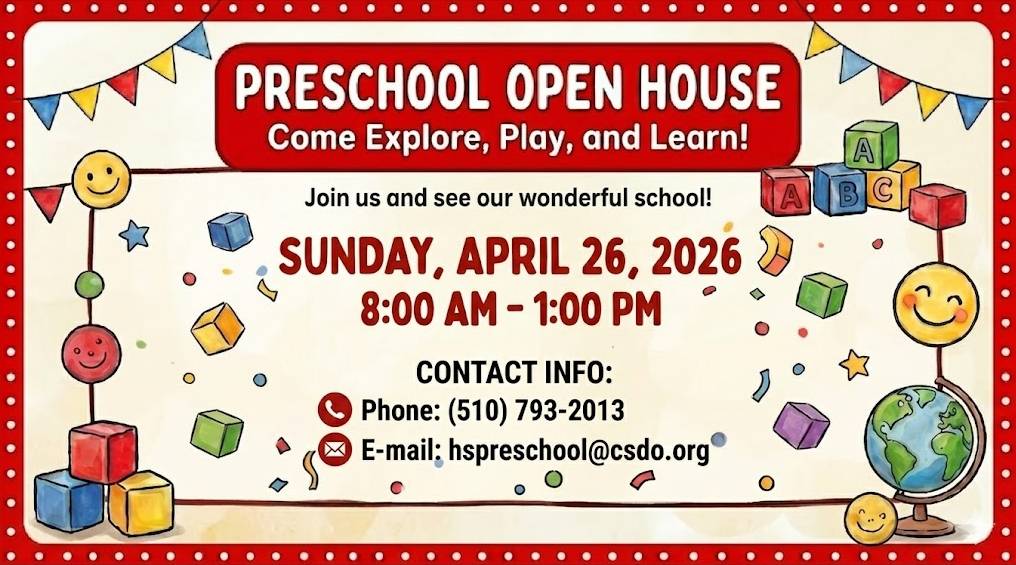 Holy Spirit Preschool Open House in Fremont